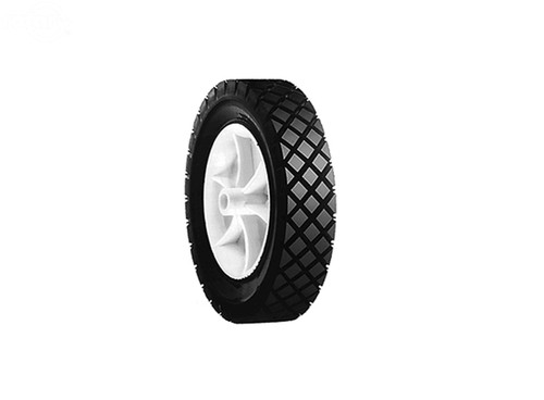 Plastic Wheel 7 X 1.50 Snapper (White)