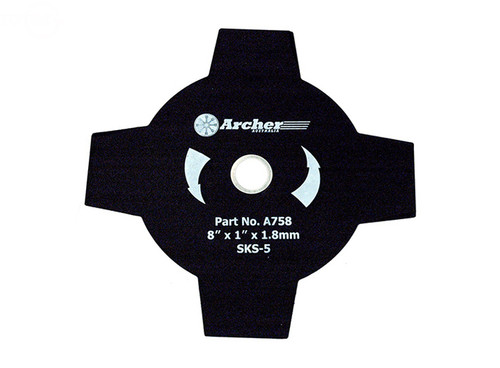 Brush Blade 8" X 1" 4T Brush Blade 8" X 1" 4T