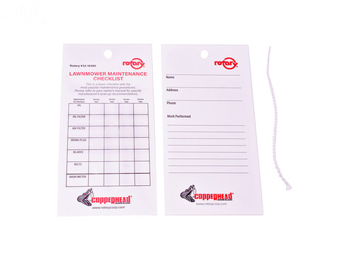 Service Maintenance Tag (Pack Of 50)