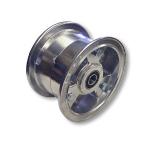 5" Aluminum Tri-Star Wheel - 3" Wide With 3/4" ID Sealed Ball Bearing