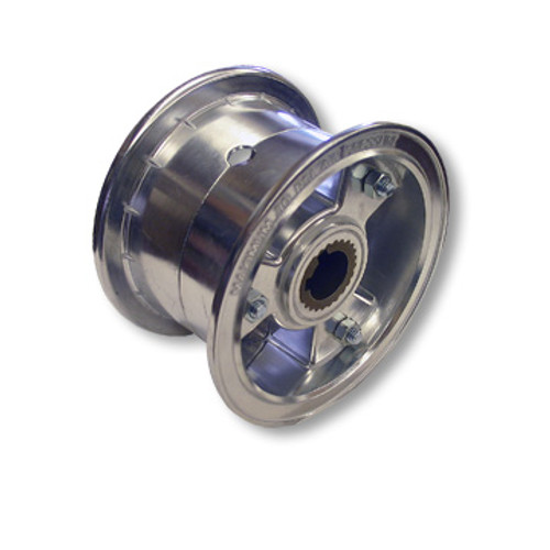 5" Aluminum Tri-Star Wheel - 3" Wide-Live Axle For Stepped 1" Axle