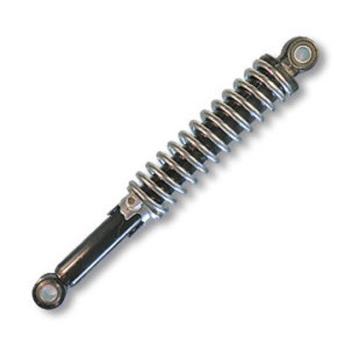 Adjustable Shock - 2.0" Maximum Compression, 450 LBS. Total Load 12" Eye-To-Eye, 12mm/.47" Hole ID, Chrome Spring