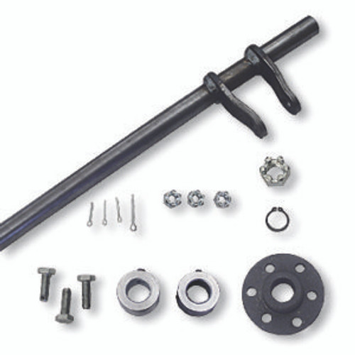 5/8" Steering Shaft & Hub Kit - Welded Pitman Arms, 28" Length