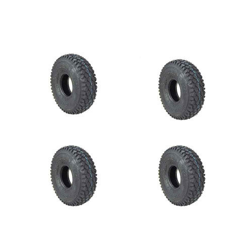 (4) 410X350X4 (4.10X3.50X4) Stud 2Ply Carlisle Tires