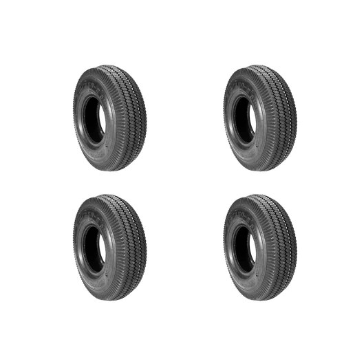 (4) Sawtooth Tires 410X350X4 (4.50X3.50X4) 2Ply Carlisle