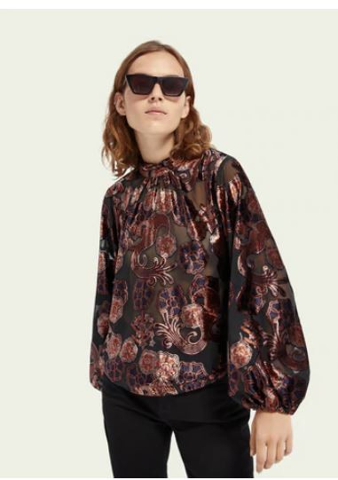 sheer velvet top