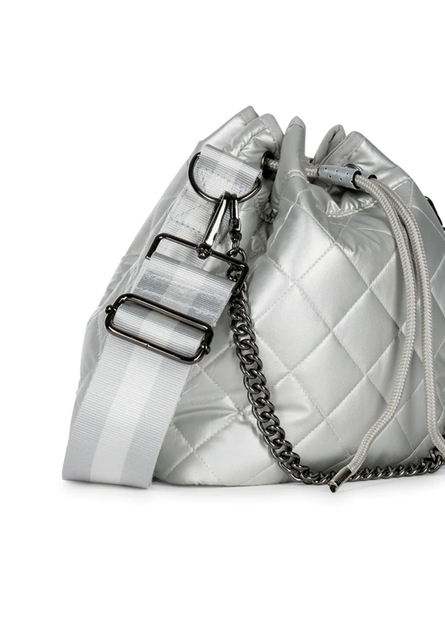 Haute Shore  Orange Quilted Puffer Bucket Bag - Lindsey Crush