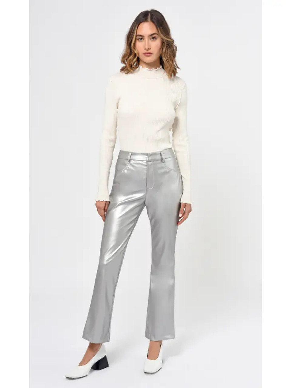 Marwan Trousers - Silver - Sézane