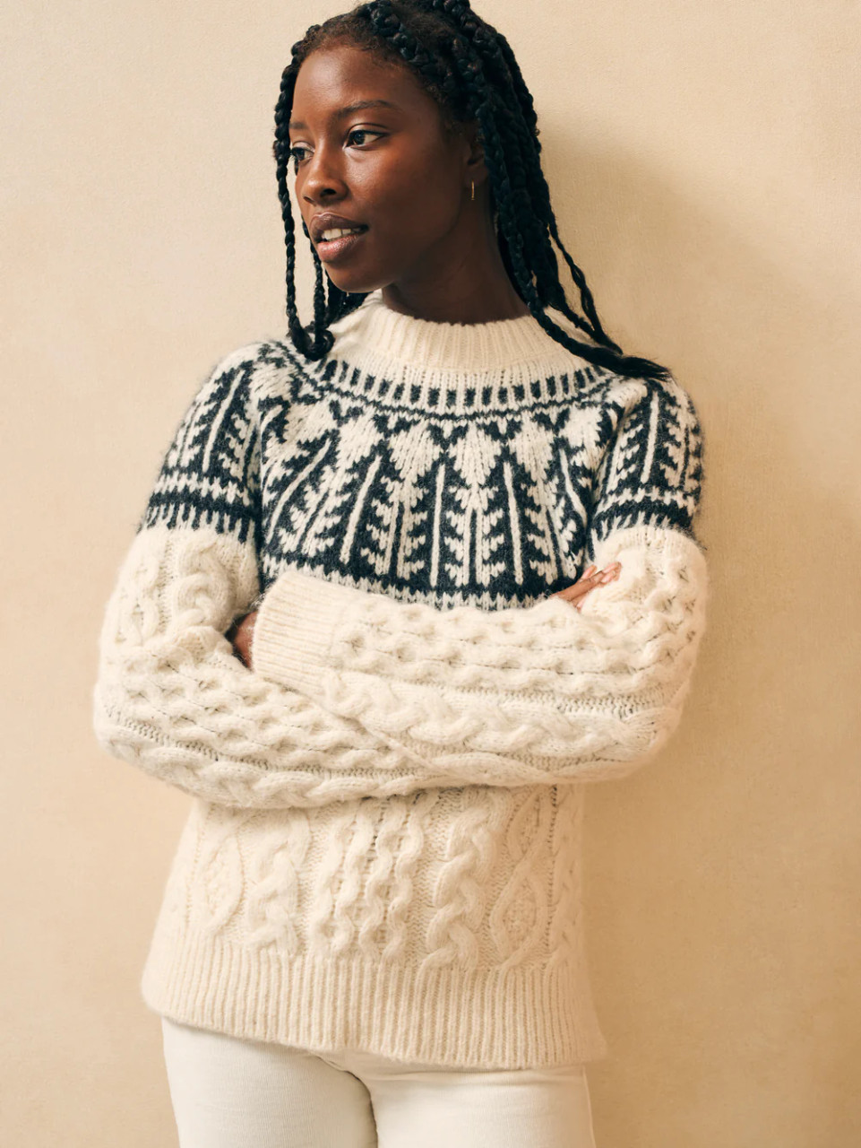 Native Knitter Frost Fairisle Sweater - Lueur