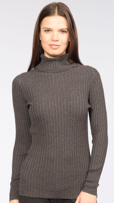 Top Rib Turtle Neck