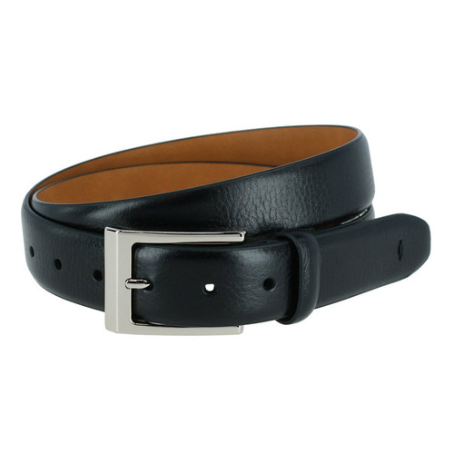 Trafalgar Pebble Grain Leather Belt Black