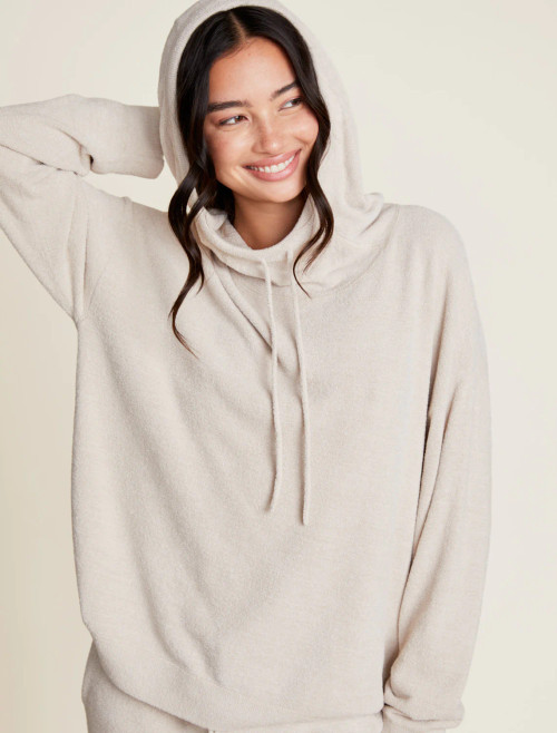 CozyChic Funnel Neck Hooded Pullover