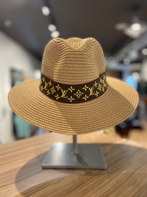 Brown LV Hatband