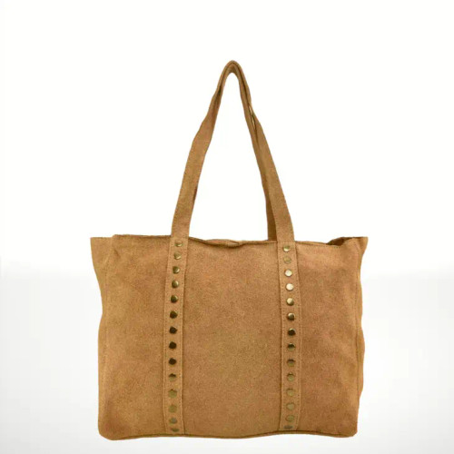 Celina Suede Leather Handbag - Leather