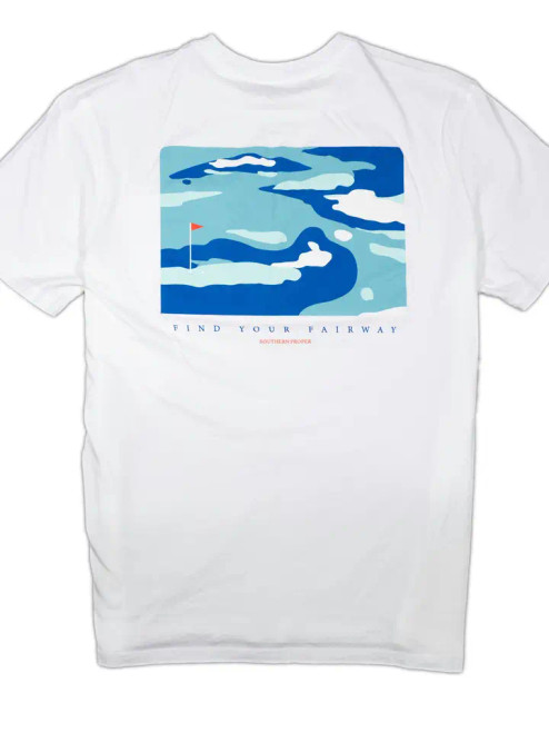 Find Your Fairway Tee - White