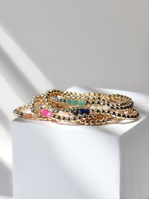 Gemma Bracelet 14K Filled Morganite