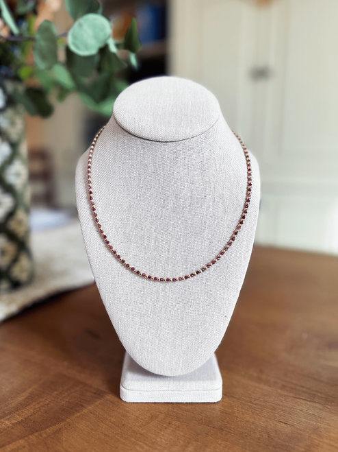 Claire 14K Gold Filled Necklace Red Tourmaline