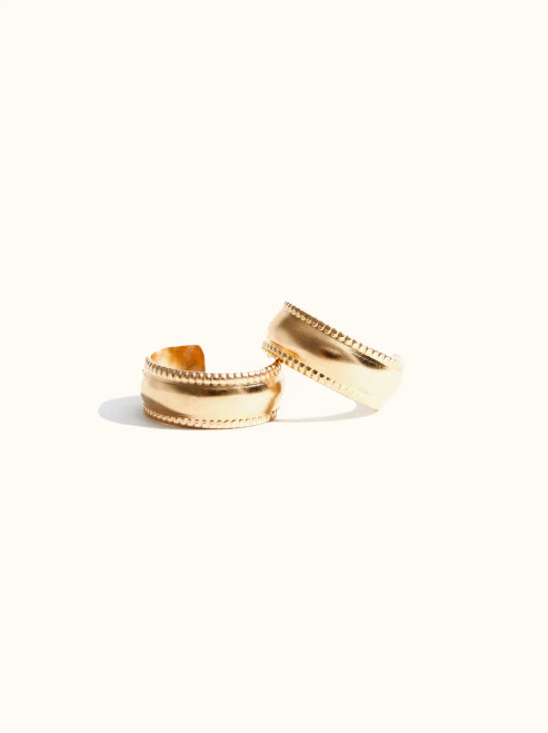 Chunky Column Hoops 14k Gold Filled Chunky Column Hoops 14k Gold Filled