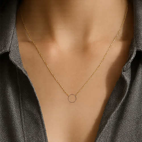 14K Gold Filled 16"+ 2" Rolo Chain "Around the World" Necklace 14K Gold Filled 16"+ 2" Rolo Chain "Around the World" Necklace