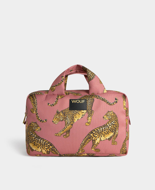 Blush Leopard Large Toiletry Bag Blush Leopard Large Toiletry Bag