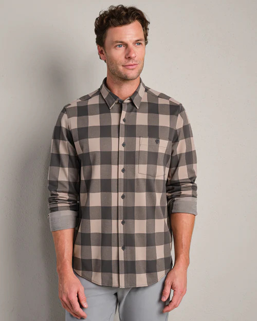 Hardy Flannel shirt - Foggy Taupe/Iron Buffalo Hardy Flannel shirt - Foggy Taupe/Iron Buffalo