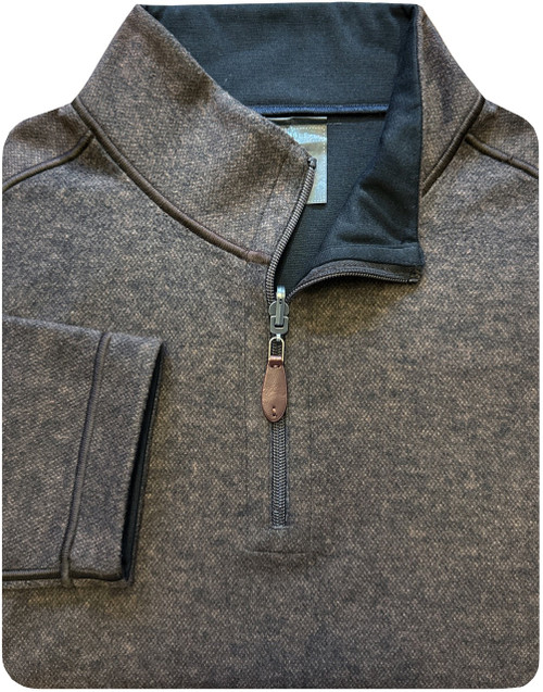 Reversible 1/4 Zip - Brown/Black