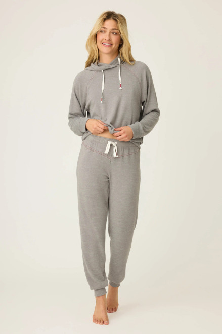 Hold Your Horses Banded Pant - Dark Heather Grey