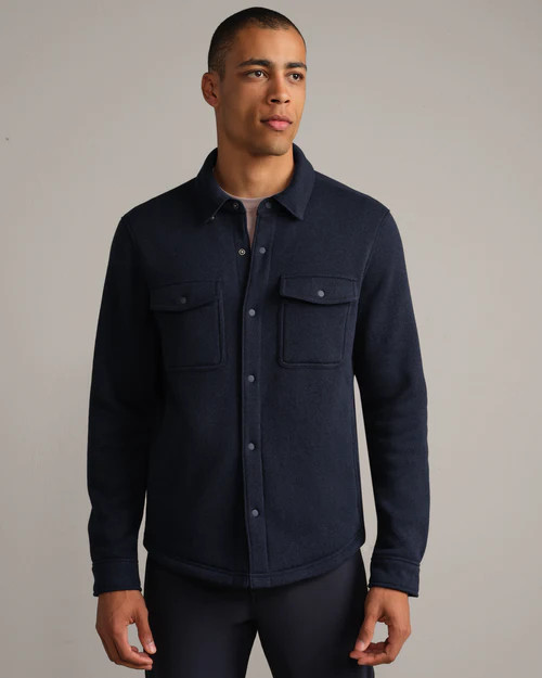 Fleece Shacket - True Navy