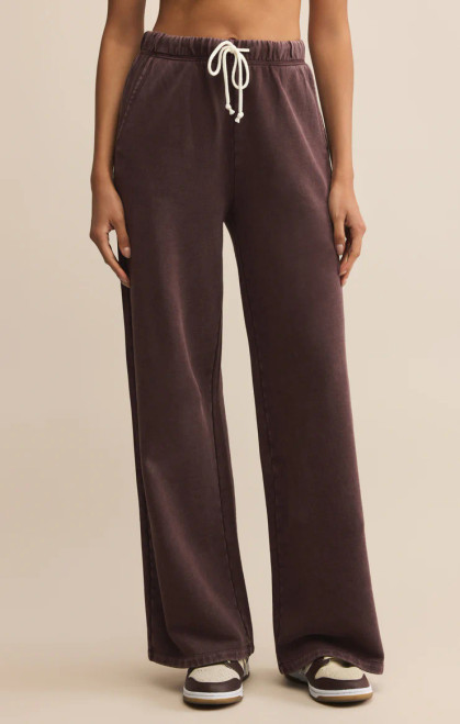 Hunter Knit Pant-Chocolate Cherry