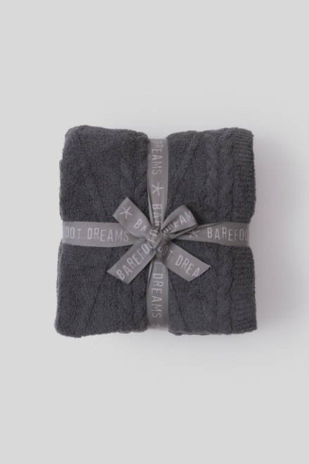 CozyChic® Fisherman Cable Throw - Dark Moss