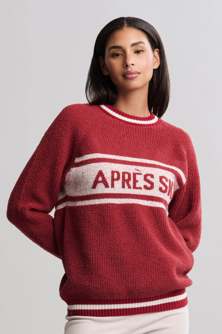 CozyChic® Cotton Apres Pullover-Crimson