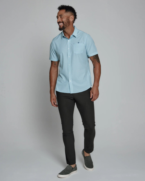 Piers Short Sleeve Shirt - Mint
