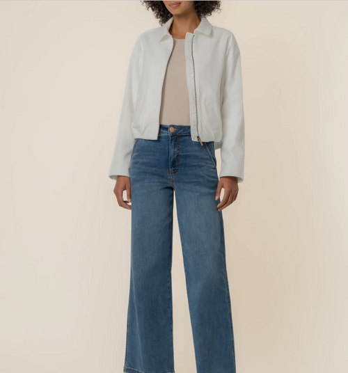 Dylan Zip Front Jacket - White