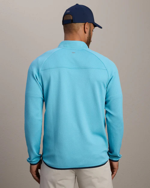 Founder's Golf 1/4 Zip - Azure Blue
