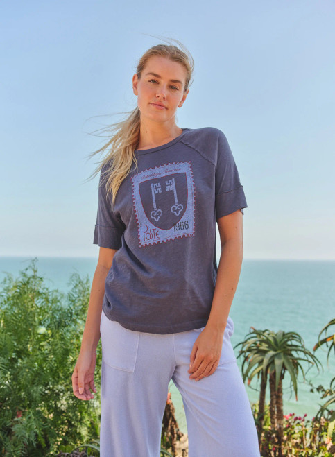 Boyfriend Tee Republique Francaise - Vintage Navy