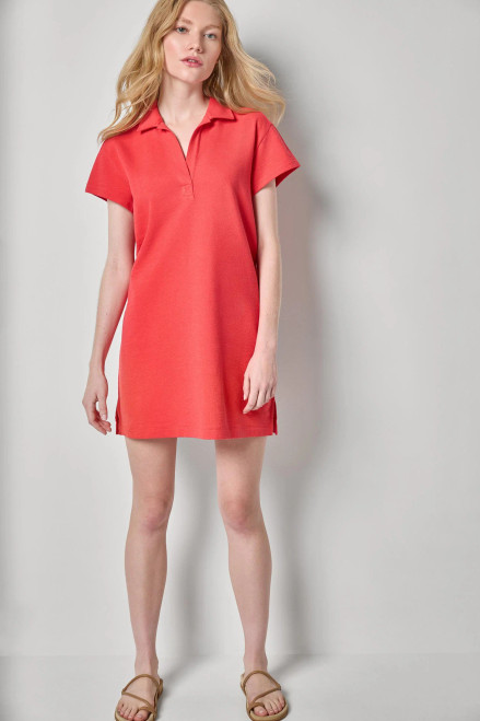 Textured Terry Tunic Dress - Zinnia