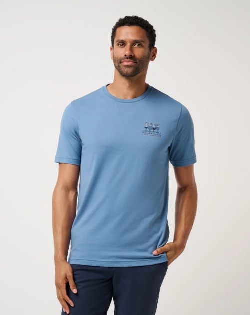 Stars Stripes Sips Tee - Coronet