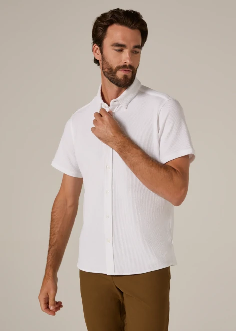Levine Short Sleeve Shirt - White