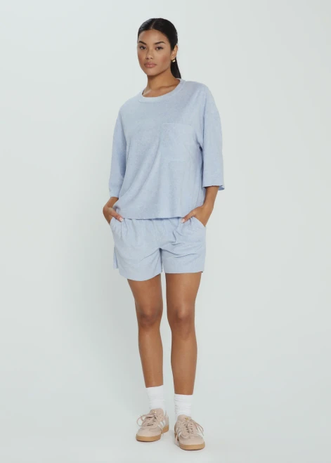 Terry Reversible Shirt - Periwinkle