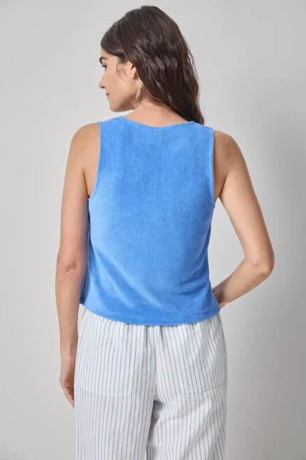 Loop Terry Knit Sleeveless Tank