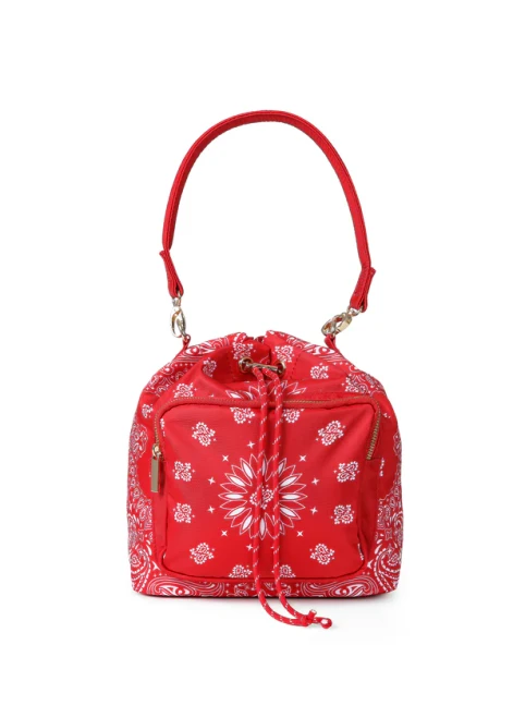 Harley Bucket Bag - Red Bandana