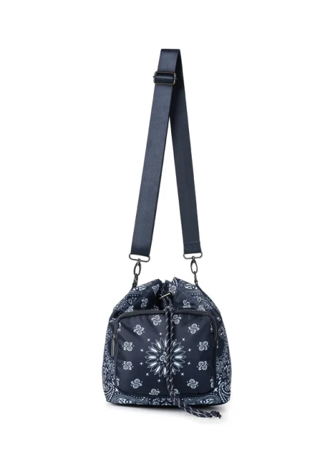 Harley Bucket Bag - Navy Bandana