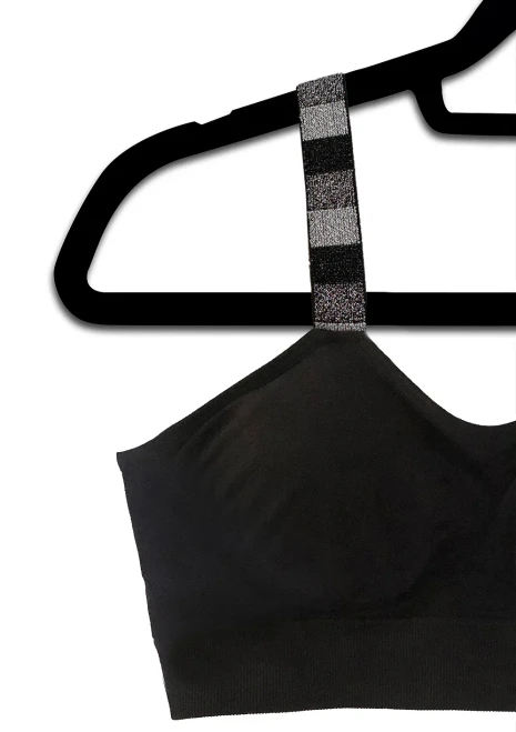 Silver Ombre (attached to our black bra)