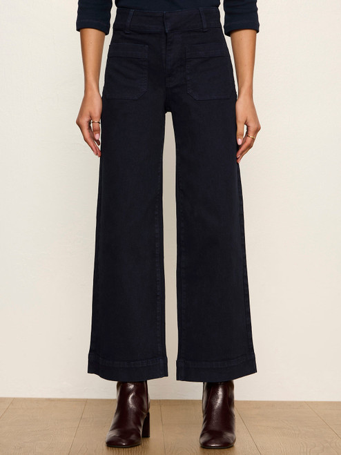 Chelsea Wide Leg Jean – Navy Blazer | Wide‑Leg, Ankle‑Length Denim