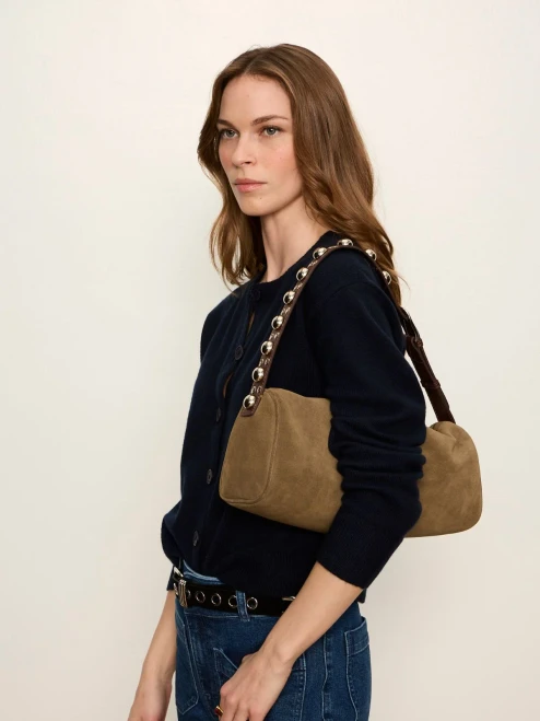 Kalamata Suede Leather Bag – Mudbath Trim