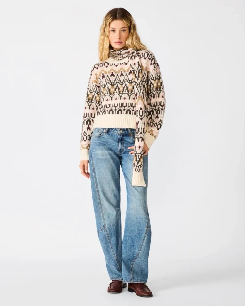 Mindie Scarf Sweater – Multi by Steve Madden