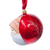 Jingle Balls™ Santa’s Portrait on Pearlized Red