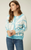 Fifteen Twenty  Tie-Dye pullover Mist