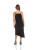 Cowl Neck Slip Dress - Black