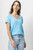 V-Neck Short Sleeve Back Seam Tee aruba